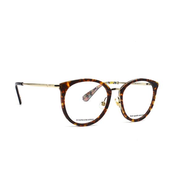 NEW KATE SPADE ELIANA/G GOLD/HAVANA AUTHENTIC EYEGLASSES FRAME - Picture 3 of 8